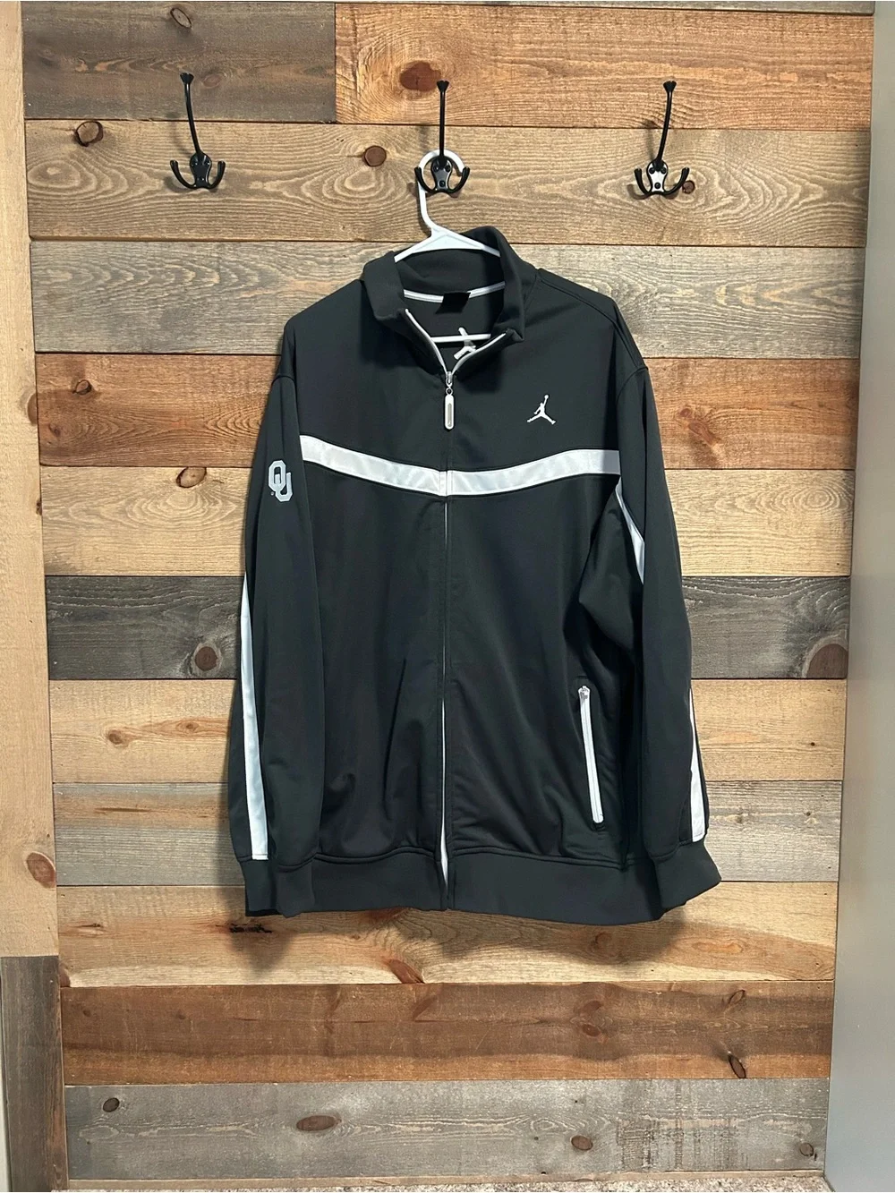 Jordan Men’s Black and White Lightweight Quarter-Zip Jacket